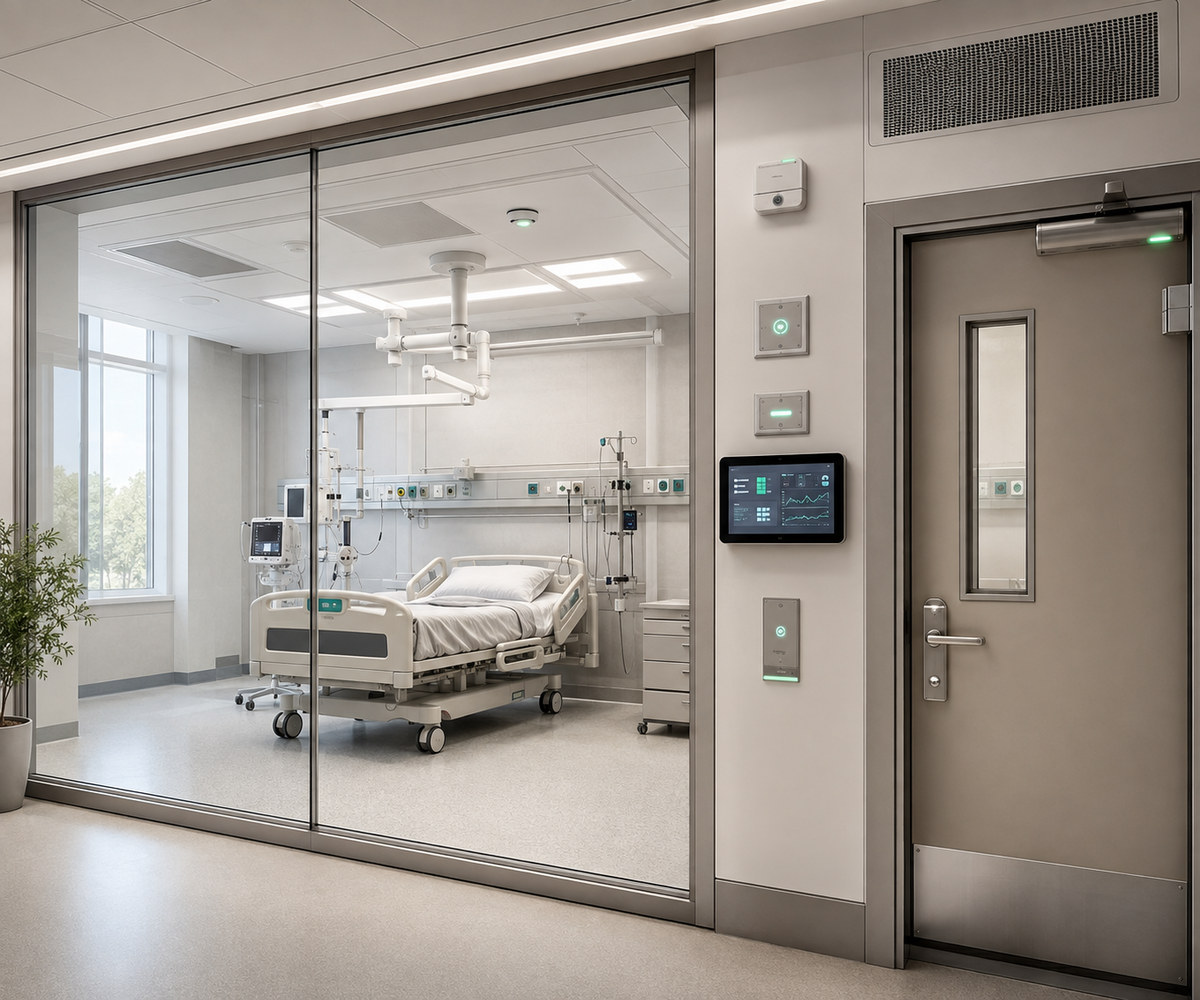 Hospital critical-area monitoring